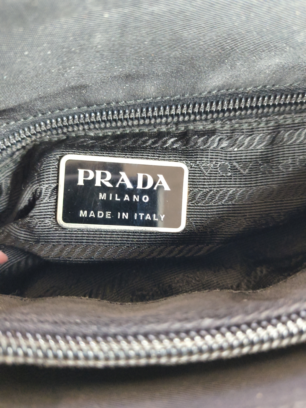Prada Black Nylon Tessuto Small Tote Bag - Vintage - COA Included - very clean - Picture 7 of 11